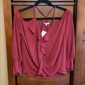 Ruby and Jenna Cold Shoulder Blouse